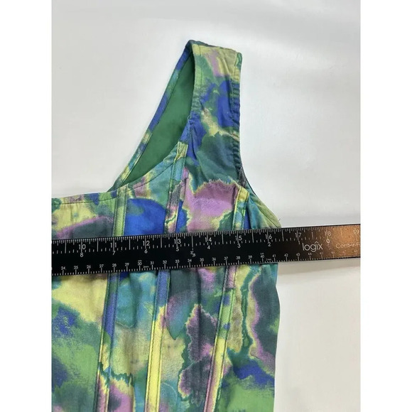 Aureta Dress Womens Small Piper Mini Fit & Flare Corset Multicolored Watercolor - Picture 4 of 8